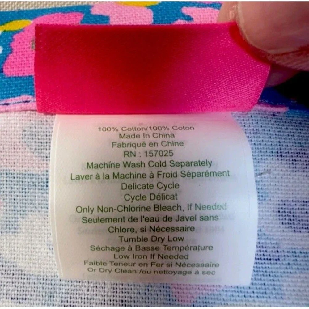 NEW Lilly Pulitzer Hottie Dottie Four Cloth Napkins With Rings Set